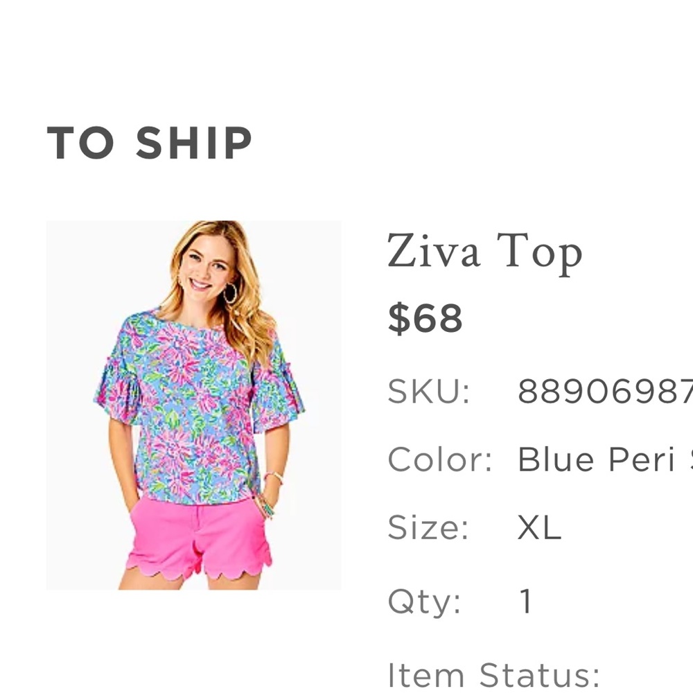 Lilly Pulitzer XL top